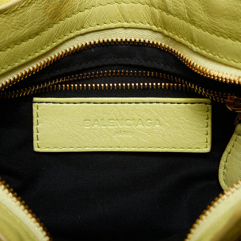 BALENCIAGA Giant Mini City 2way Shoulder Bag yellow WS14879