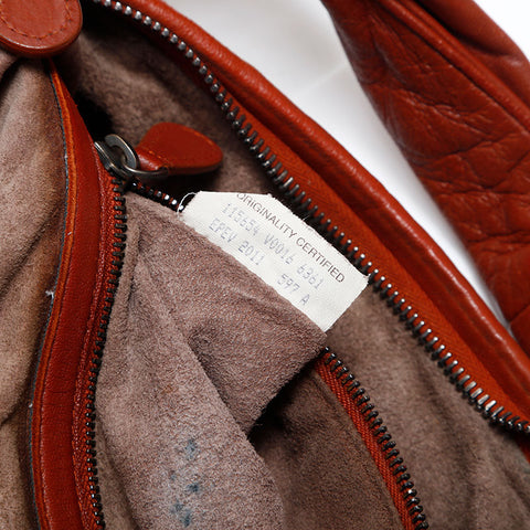BOTTEGAVENETA Nappa Leather Hobo Handbag Brown WS14880