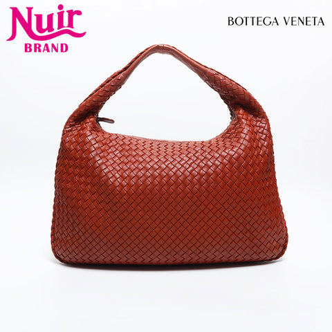 BOTTEGAVENETA Nappa Leather Hobo Handbag Brown WS14880