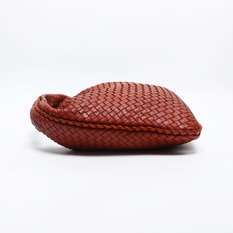BOTTEGAVENETA Nappa Leather Hobo Handbag Brown WS14880
