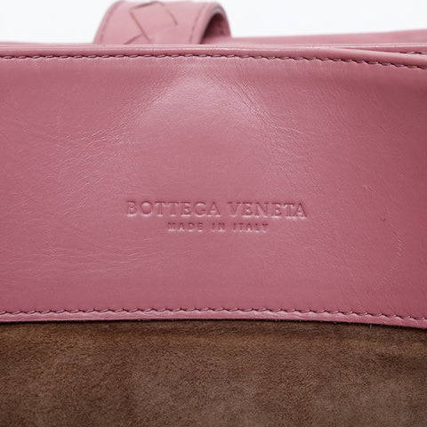 BOTTEGAVENETA INTRECCIATO Roma nappa leather Shoulder Bag pink WS14881