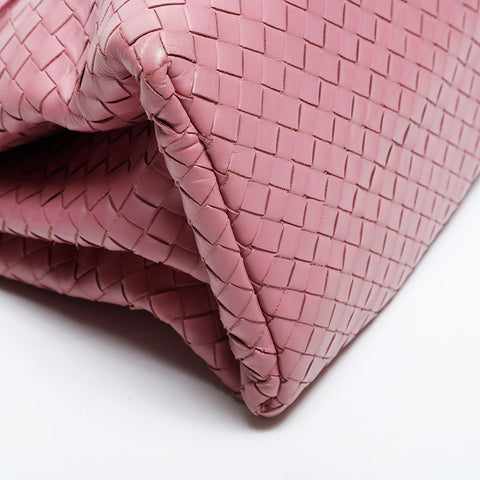 BOTTEGAVENETA INTRECCIATO Roma nappa leather Shoulder Bag pink WS14881