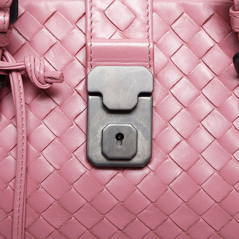 BOTTEGAVENETA INTRECCIATO Roma nappa leather Shoulder Bag pink WS14881