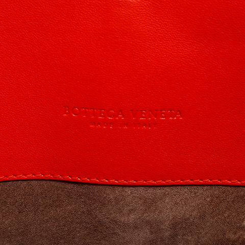 BOTTEGAVENETA INTRECCIATO Roma nappa leather Handbag Orange WS14883