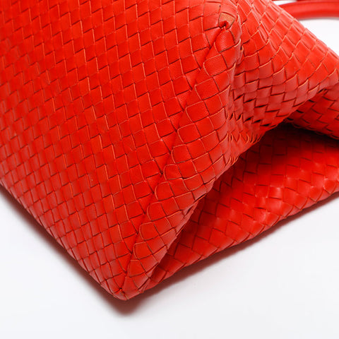 BOTTEGAVENETA INTRECCIATO Roma nappa leather Handbag Orange WS14883
