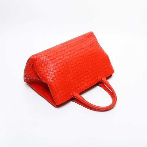 BOTTEGAVENETA INTRECCIATO Roma nappa leather Handbag Orange WS14883
