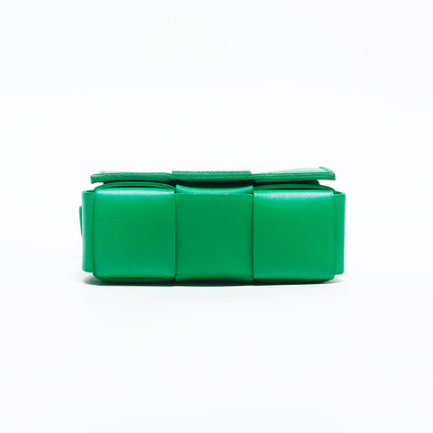 BOTTEGAVENETA Candy Nappa Mini Cassette Shoulder Bag green WS14886
