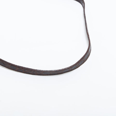 極美品 サルヴァトーレフェラガモ Salvatore Ferragamo ヴァラ 型押しレザー ショルダーバッグ ブラウン WS14888