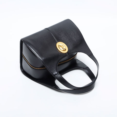 クリスチャンディオール Christian Dior レザー ハンドバッグ ブラック WS14889