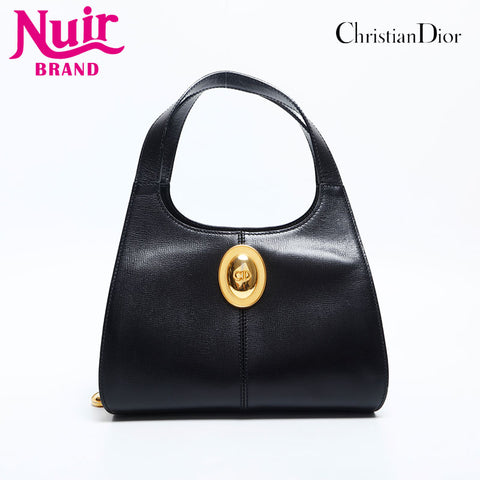 クリスチャンディオール Christian Dior レザー ハンドバッグ ブラック WS14889