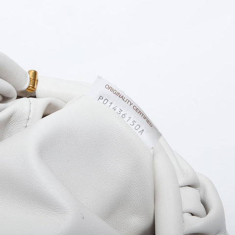 BOTTEGAVENETA Leather Mini Pouch Shoulder Bag white WS14891