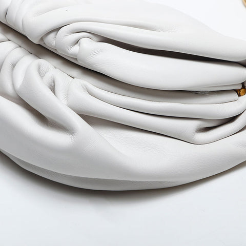 BOTTEGAVENETA Leather Mini Pouch Shoulder Bag white WS14891