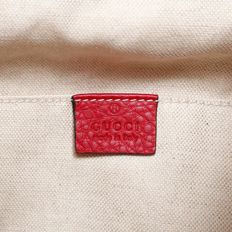 極美品 グッチ GUCCI バンブー レザー リュック・デイパック ピンク WS14892