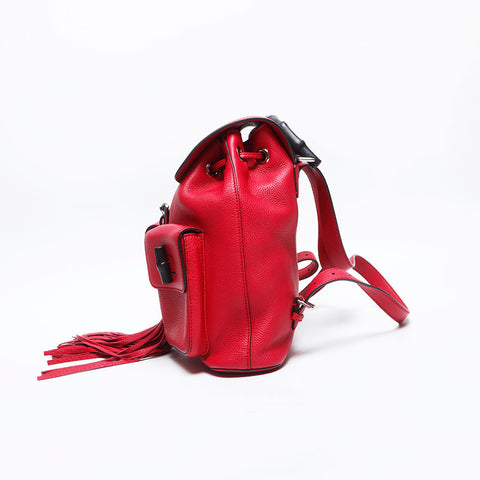 GUCCI Bamboo leather Backpack Â· Daypack pink WS14892