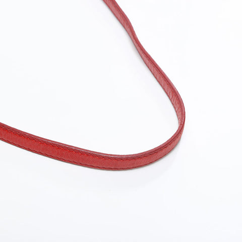 Miu Miu Matelasse Leather Vitello Shine Shoulder Bag Red WS14894