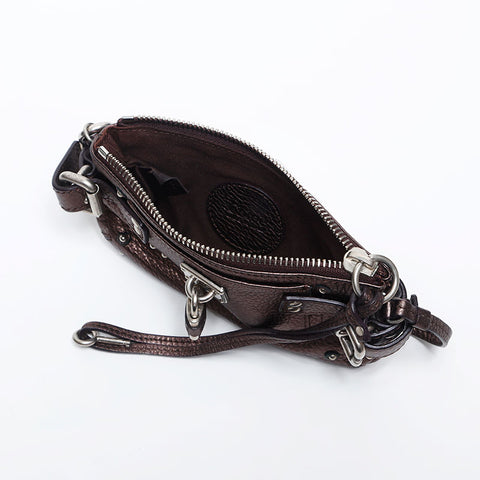 クロエ Chloe パディントン ミニ アクセサリーポーチ ハンドバッグ ブラウン WS14896