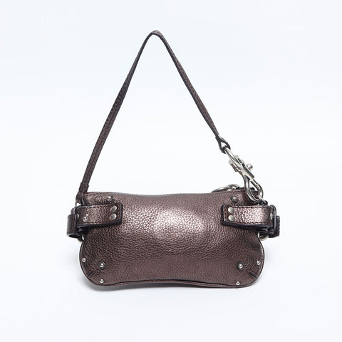 クロエ Chloe パディントン ミニ アクセサリーポーチ ハンドバッグ ブラウン WS14896