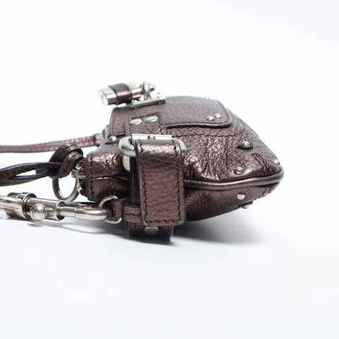 クロエ Chloe パディントン ミニ アクセサリーポーチ ハンドバッグ ブラウン WS14896