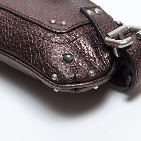 クロエ Chloe パディントン ミニ アクセサリーポーチ ハンドバッグ ブラウン WS14896
