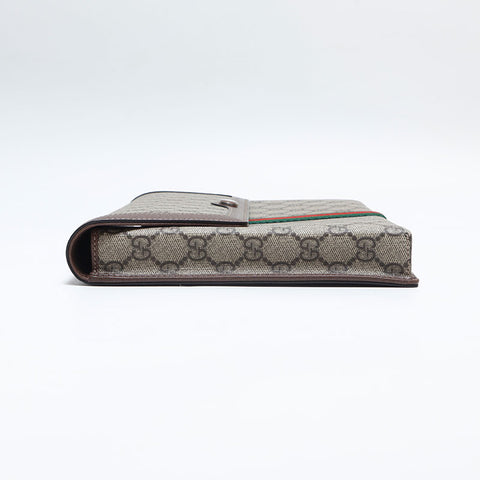 グッチ GUCCI オフィディア GG スプリーム クラッチバッグ ブラウン WS14901