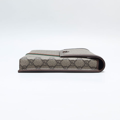 グッチ GUCCI オフィディア GG スプリーム クラッチバッグ ブラウン WS14901