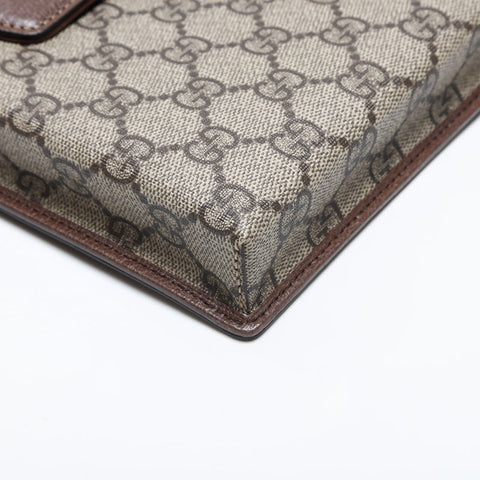 グッチ GUCCI オフィディア GG スプリーム クラッチバッグ ブラウン WS14901