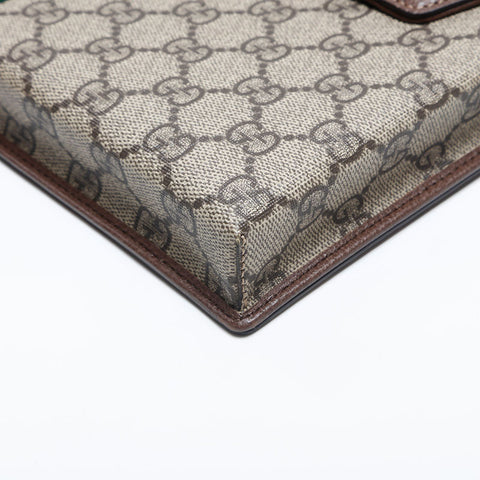 グッチ GUCCI オフィディア GG スプリーム クラッチバッグ ブラウン WS14901