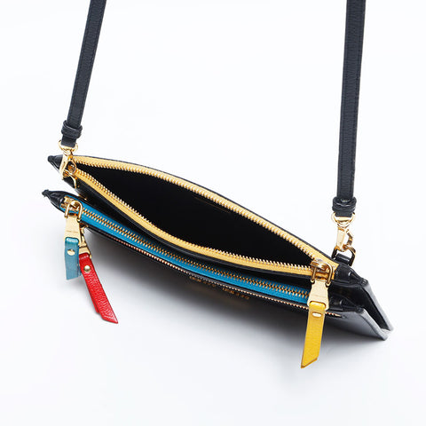 Miu Miu leather Shoulder Bag black WS14903