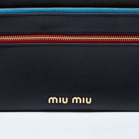 Miu Miu leather Shoulder Bag black WS14903