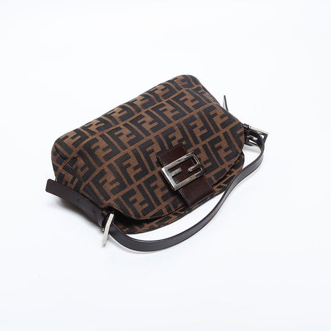 フェンディ FENDI ズッカ マンマ ショルダーバッグ ブラウン WS14905