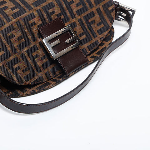 フェンディ FENDI ズッカ マンマ ショルダーバッグ ブラウン WS14905