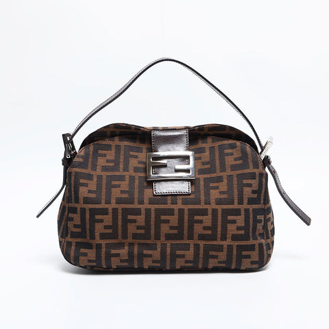フェンディ FENDI ズッカ マンマ ショルダーバッグ ブラウン WS14905