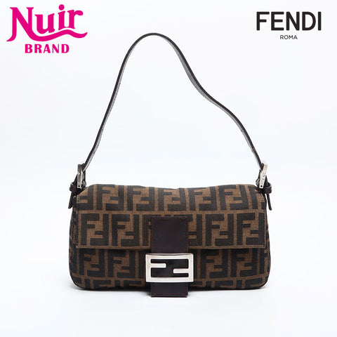 FENDI Zucca Mama Shoulder Bag Brown WS14906