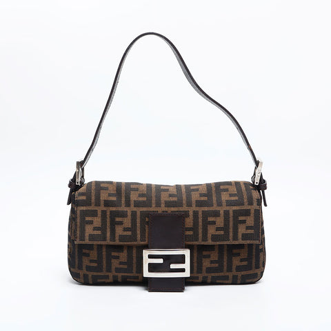 FENDI Zucca Mama Shoulder Bag Brown WS14906