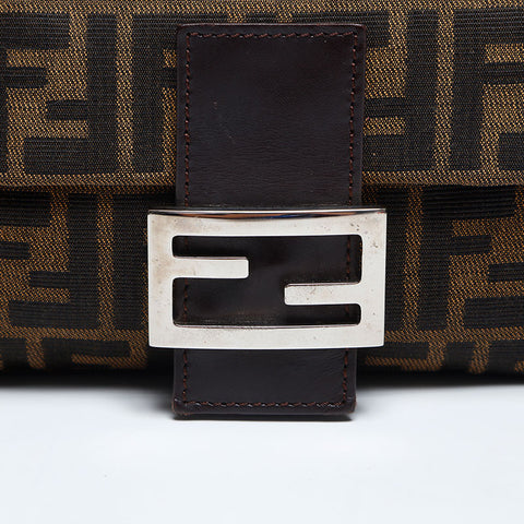 FENDI Zucca Mama Shoulder Bag Brown WS14906