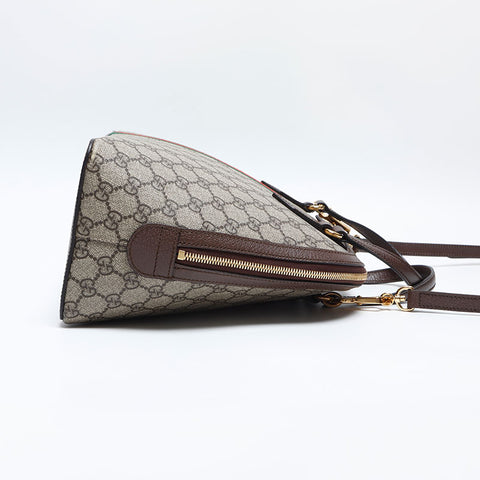 GUCCI GG Supreme Ophidia Handbag Brown WS14907