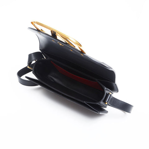 V Loco Leather Shoulder Bag black WS14910