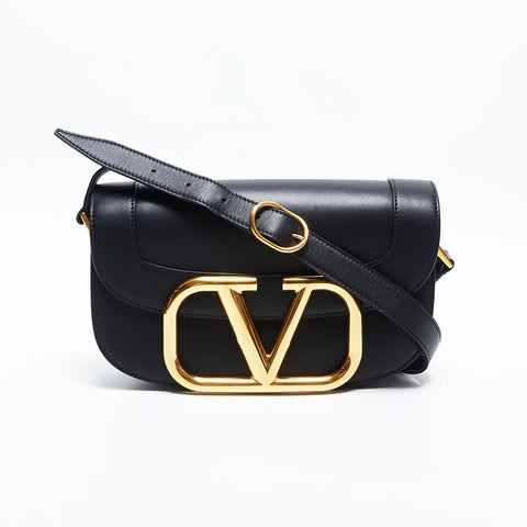 V Loco Leather Shoulder Bag black WS14910