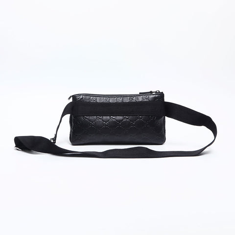 グッチ GUCCI GG シマ レザー ウエストバッグ ブラック WS14911