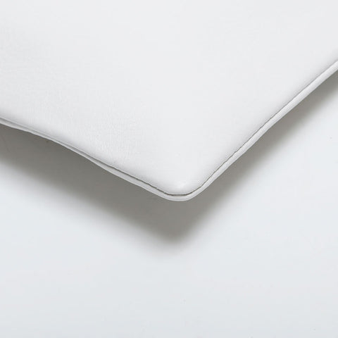 BALENCIAGA leather logo Clutch bag white WS14912