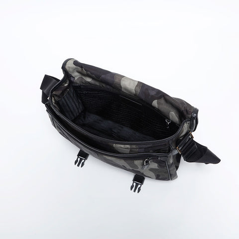 PRADA Camo Camouflage Logo Nylon Shoulder Bag green WS14913