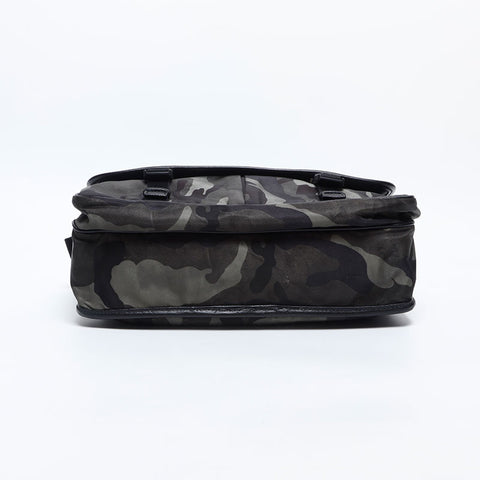 PRADA Camo Camouflage Logo Nylon Shoulder Bag green WS14913