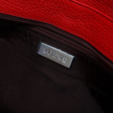 LOEWE leather one belt Shoulder Bag Red WS14915