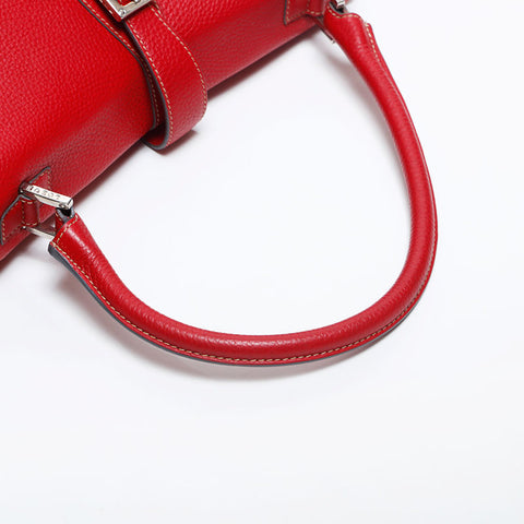 LOEWE leather one belt Shoulder Bag Red WS14915