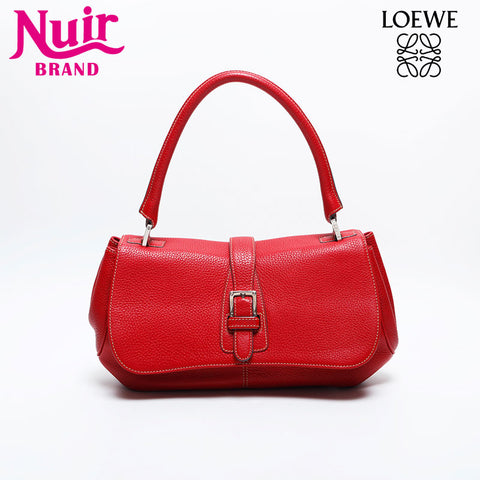 LOEWE leather one belt Shoulder Bag Red WS14915