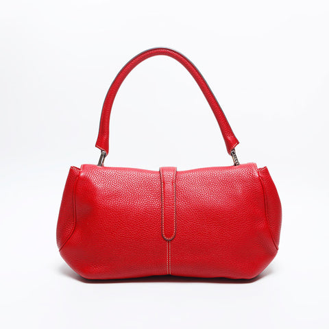 LOEWE leather one belt Shoulder Bag Red WS14915