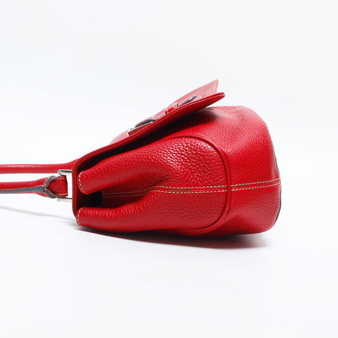 LOEWE leather one belt Shoulder Bag Red WS14915