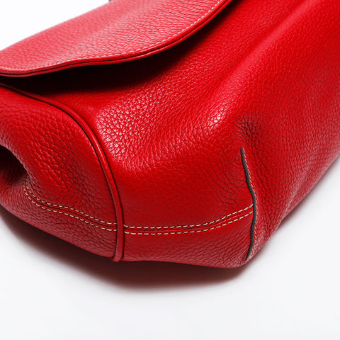 LOEWE leather one belt Shoulder Bag Red WS14915