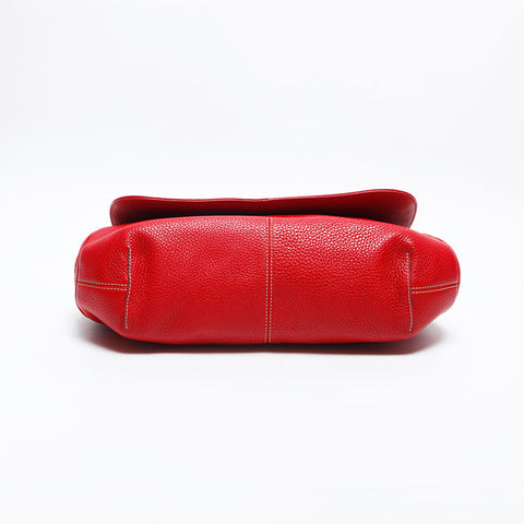 LOEWE leather one belt Shoulder Bag Red WS14915