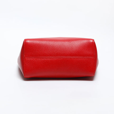 GUCCI Leather 2way Small Swing Shoulder Bag Red WS14917